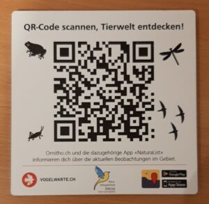 QR-Code für Vogelwelt rund um Arbon